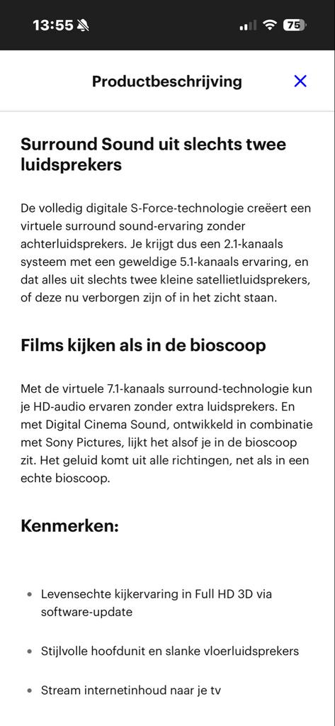 Sony BDV-F700 Blu-ray Home Cinema Systeem met Speakers, Gebruikt, 2.1-systeem, Blu-ray-speler, 70 watt of meer
