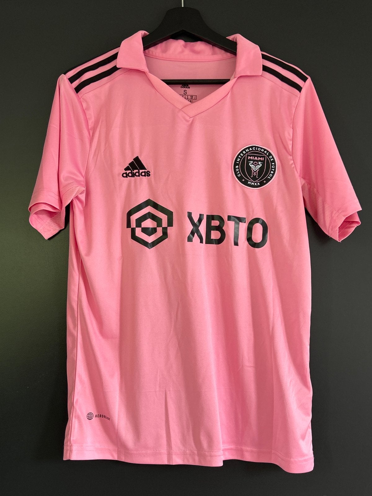 Sportshirt Messi Maat S Adidas, Ophalen of Verzenden, Zo goed als nieuw, Roze, Voetbal