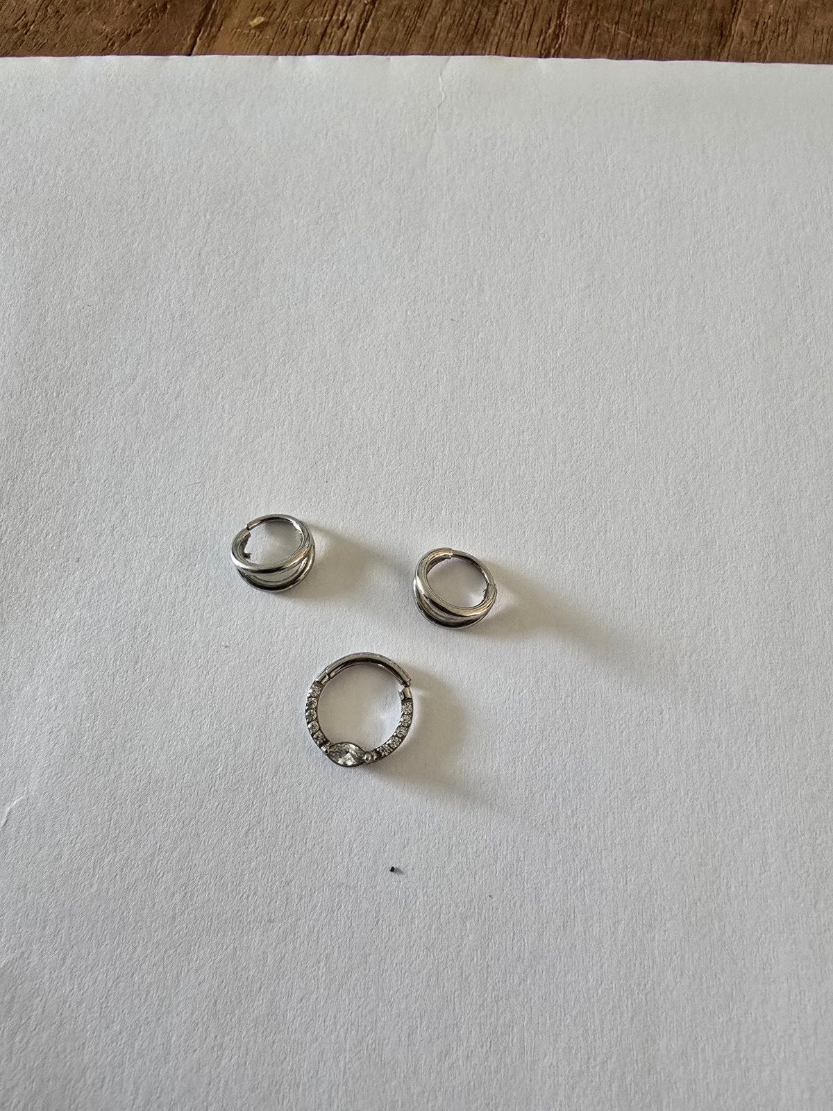 Set van 2 neusvleugelpiercings en 1 septum piercing, Sieraden, Tassen en Uiterlijk, Piercings, Overige materialen, Ophalen of Verzenden