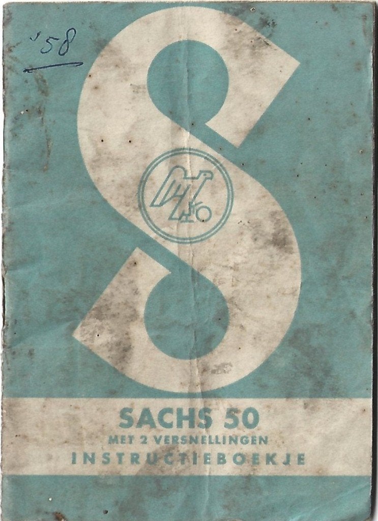Sachs 50 /2 instructieboekje handleiding 2 versnell. (7263z), Verzenden, Gebruikt