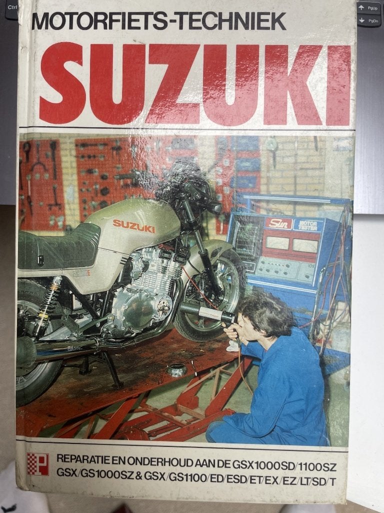 werkplaatshandboek SUZUKI GS en GSX 1000 1100; 12,95 euro, Motoren, Ophalen of Verzenden, Suzuki