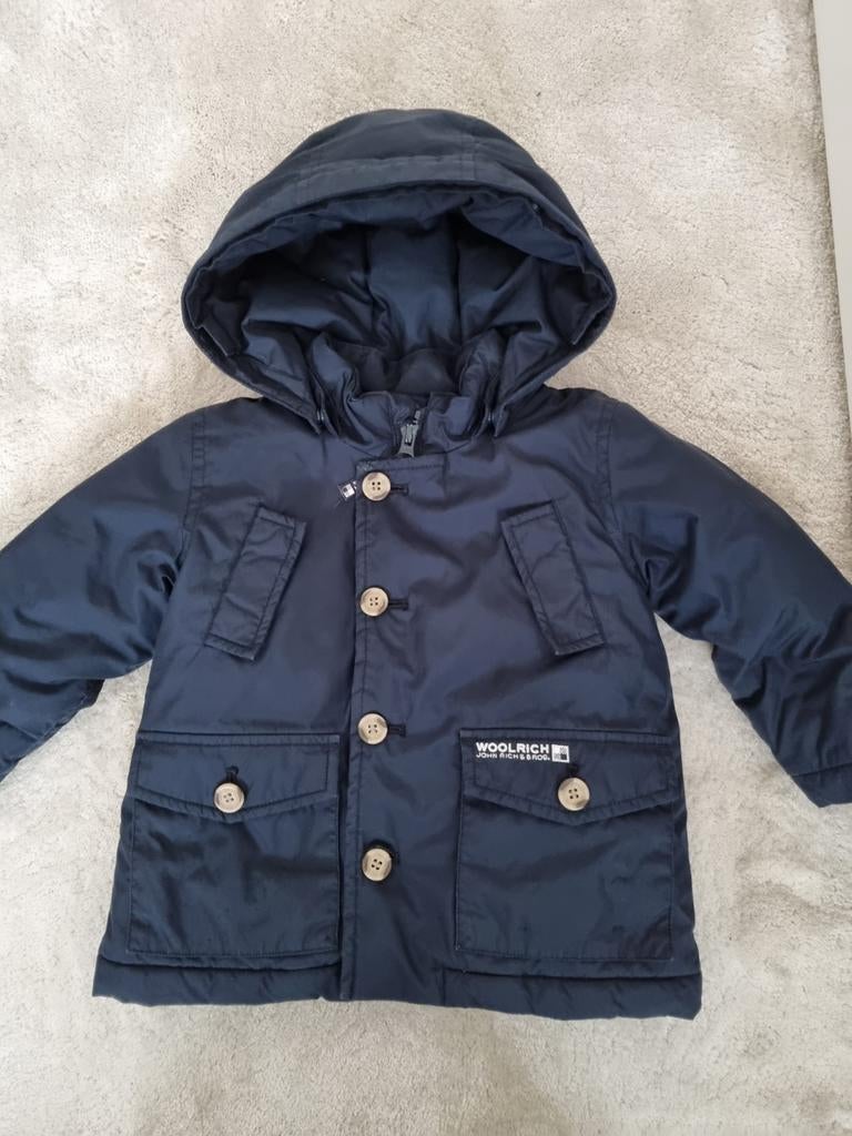 Woolrich parka Canada Goose winterjas maat 18 maanden, Ophalen of Verzenden, Zo goed als nieuw, Jongetje of Meisje, Jasje