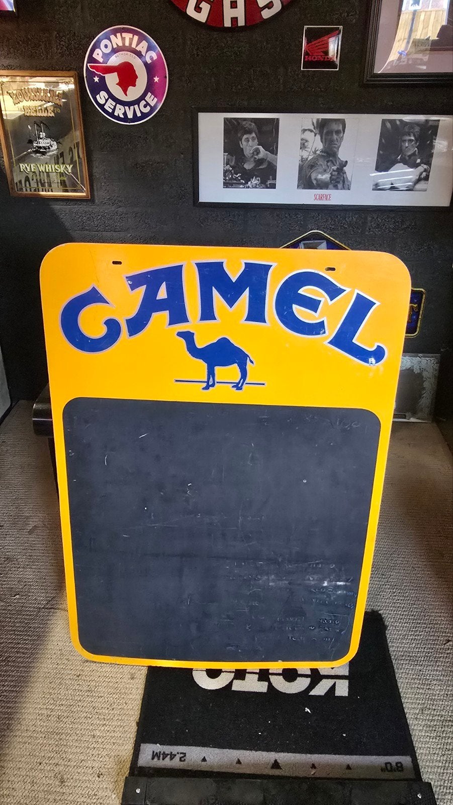 Vintage Camel Dubbelzijdig Krijtbord Reclamebord, Ophalen of Verzenden, Gebruikt, Reclamebord