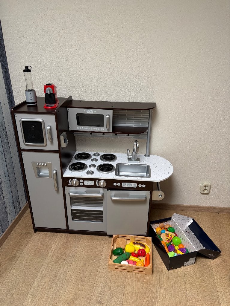 Set Speelkeuken met toebehoren, Ophalen, Gebruikt, Hout, Speelkeuken