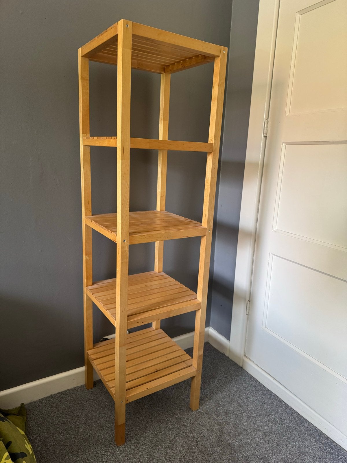 IKEA Molger Houten rek / stelling - 5 planken, Ophalen, Zo goed als nieuw