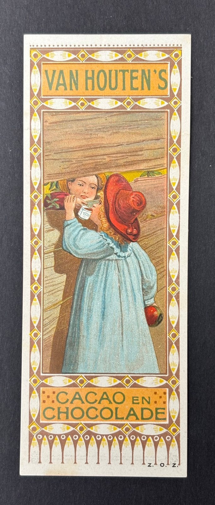 van Houten chocolade bladwijzer, Ophalen of Verzenden