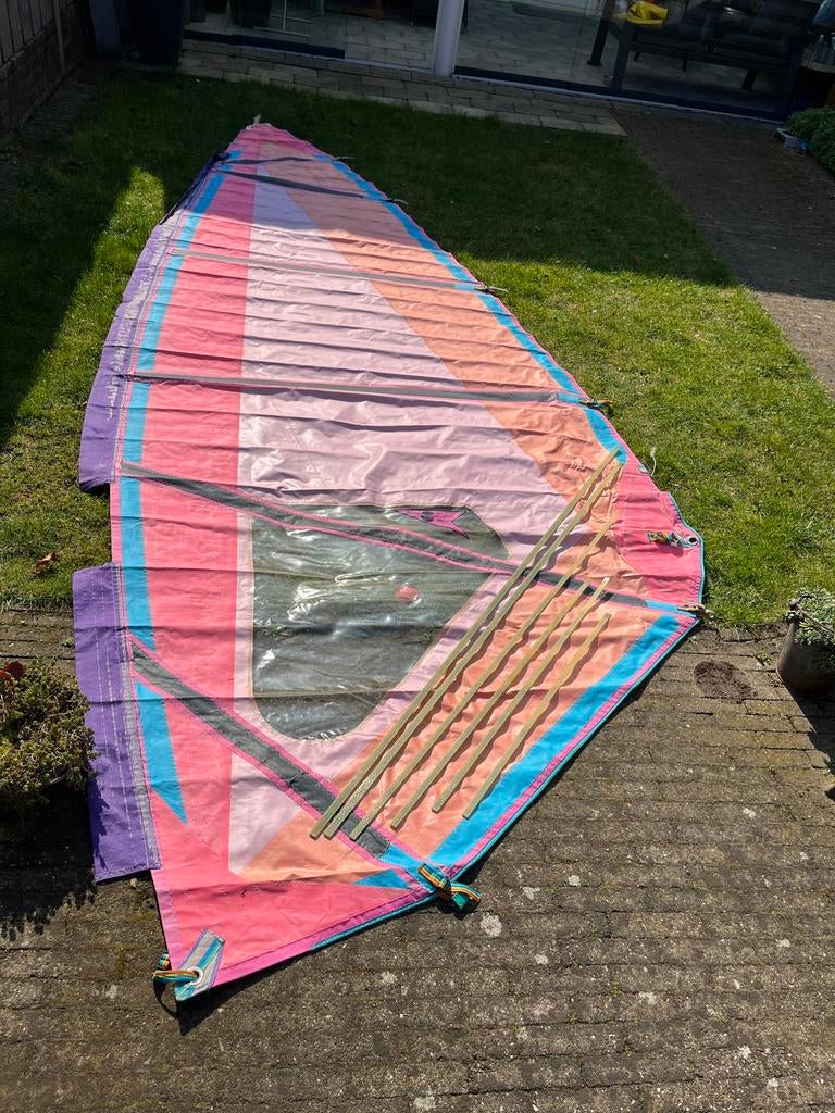 Surfzeil 6m2, Watersport en Boten, Ophalen, Gebruikt, Zeil, Met draagtas
