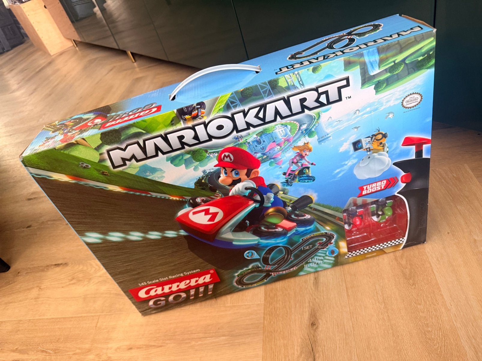 Carrera GO!!! Mario Kart Racebaan Set - Zo goed als nieuw!, Racebaan, Carrera, Ophalen of Verzenden, Zo goed als nieuw