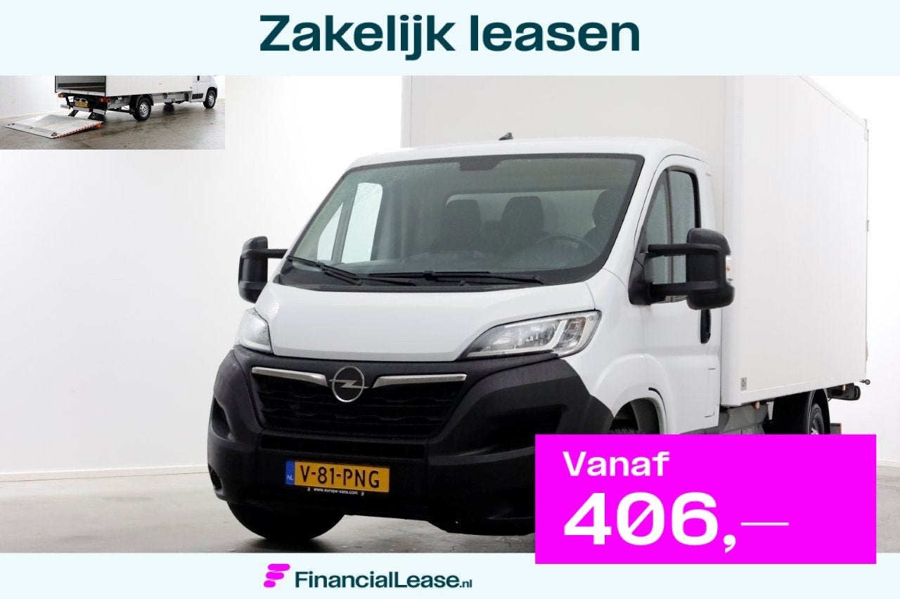 Opel Movano 2.2D 140pk Bakwagen met laadklep 1.060kg laadver, Voorwielaandrijving, Dealer onderhouden, Gebruikt, Euro 6