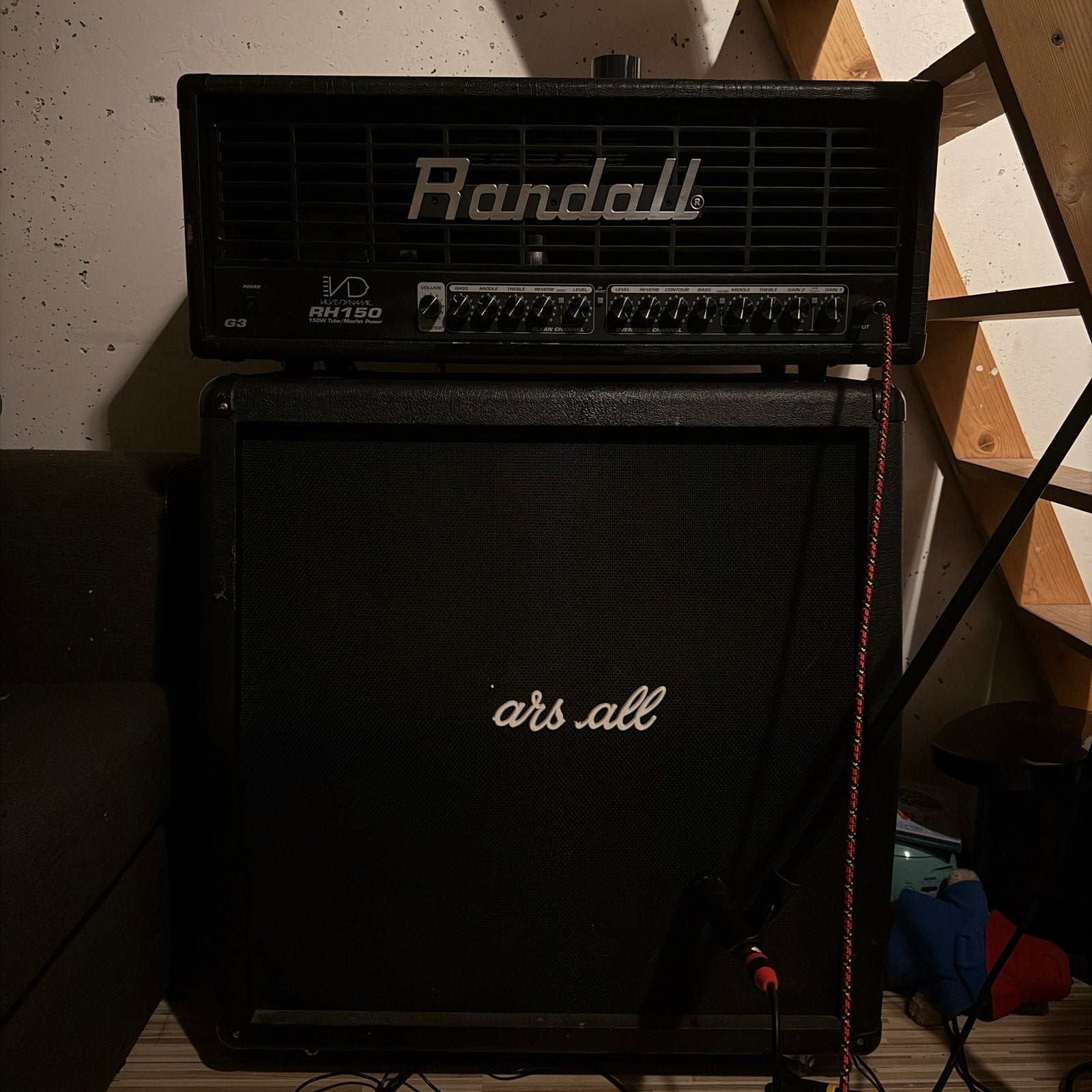 Randall RH150 G3 With Marshall MG412A, Ophalen, Gebruikt, Gitaar, 100 watt of meer