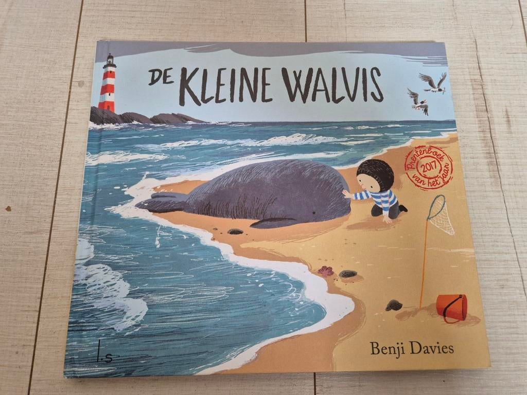Prentenboek: De kleine walvis, als NIEUW, Ophalen, Zo goed als nieuw, Benji Davies, Prentenboek