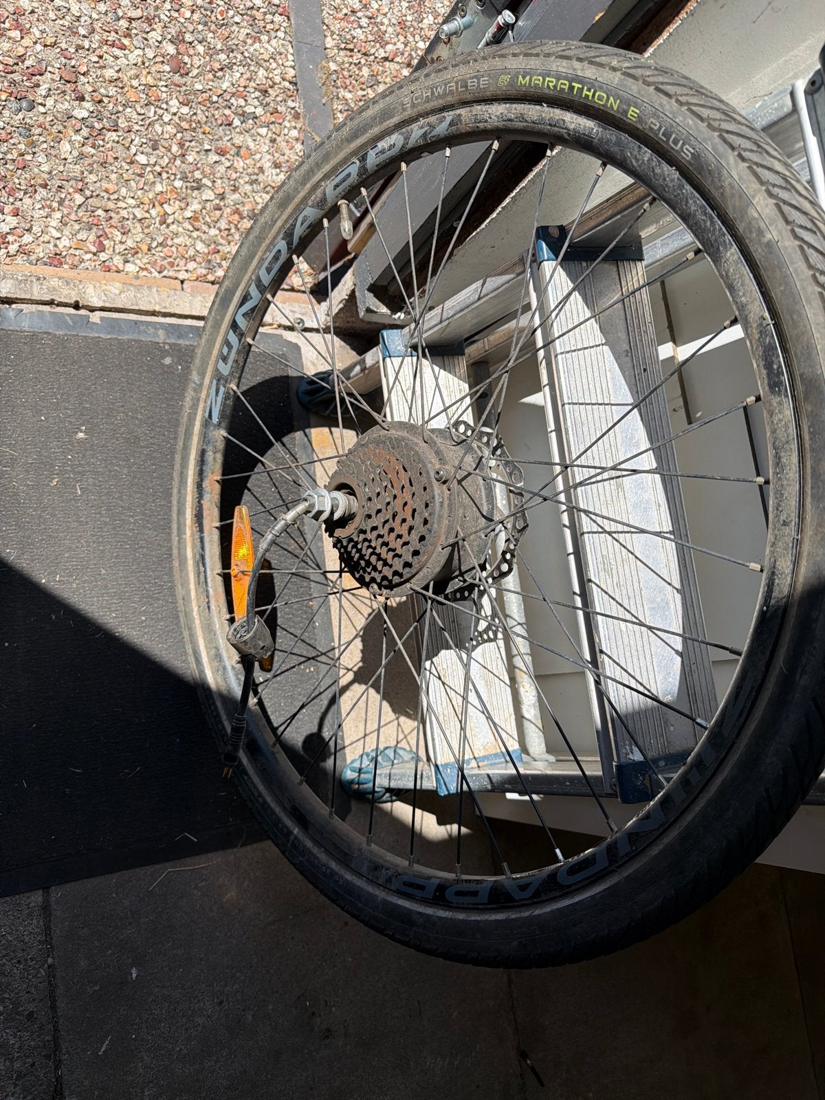 Gebruikt achterwiel Zundapp Z800 elektrische fiets, Fietsen en Brommers, Fietsonderdelen, Gebruikt, Wiel, Elektrische fiets, Ophalen of Verzenden