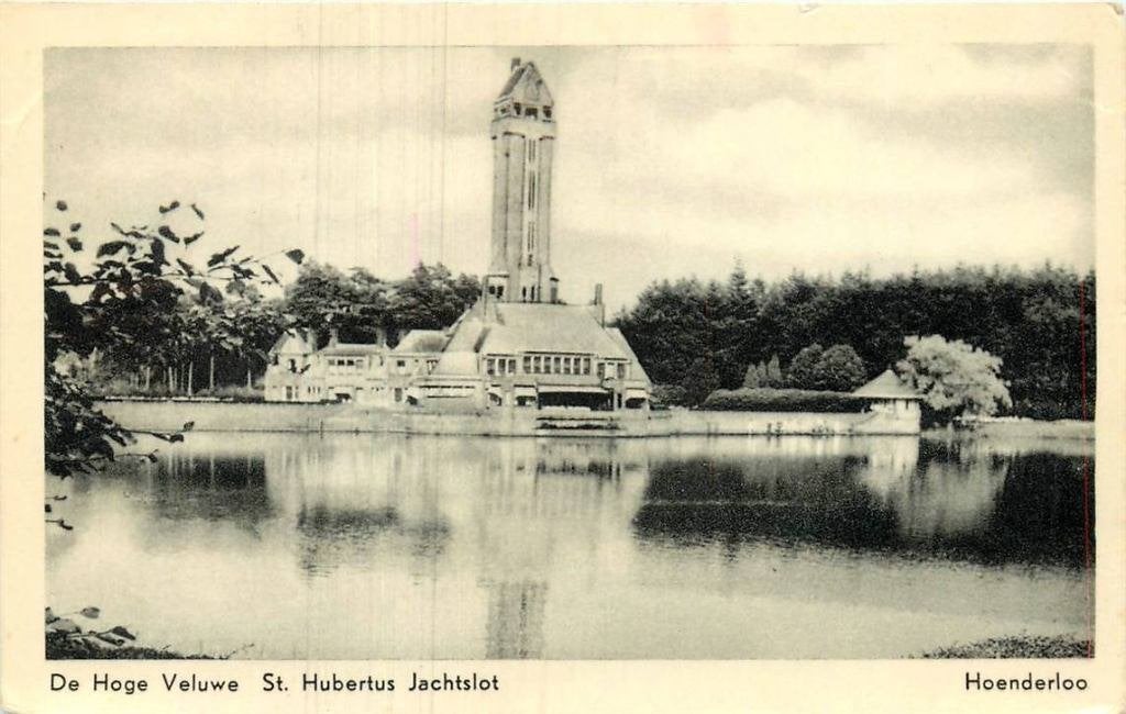 388-500-015 Hoenderloo Jachtslot St Hubertus, Verzenden, Voor 1920, Gelderland