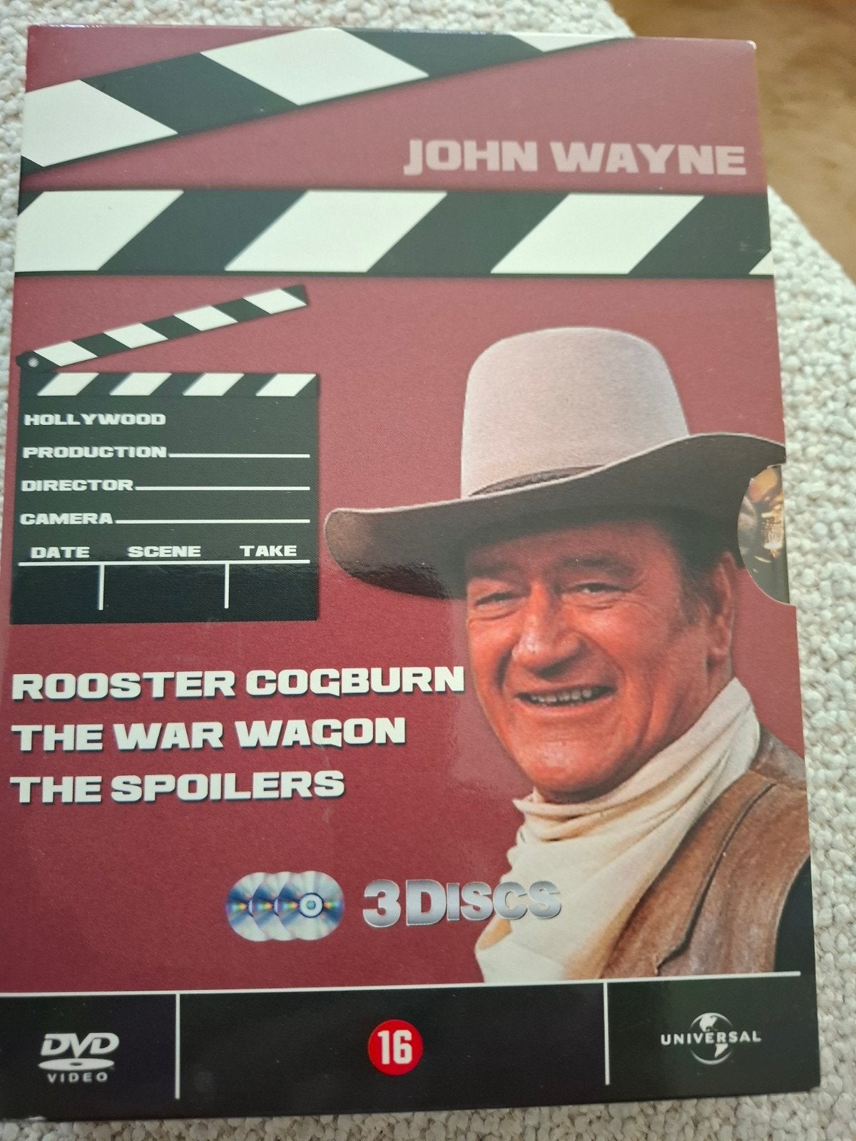 3 x john Wayne spoilers war wagon rooster, Ophalen of Verzenden, Zo goed als nieuw, Actie en Avontuur