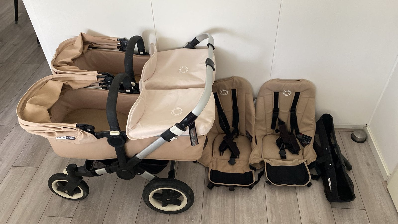 Bugaboo donkey Twin beige, Support@bugaboo.com, Gebruikt, Bugaboo, Ophalen of Verzenden