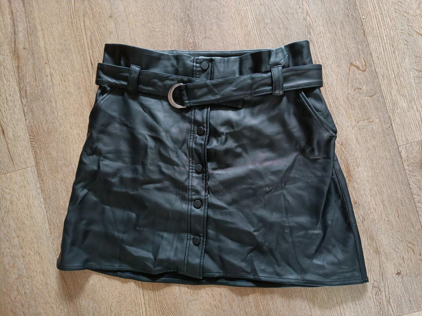 Leatherlook rok Eksept (Shoeby) maat M., Ophalen of Verzenden, Gedragen, Zwart, Boven de knie