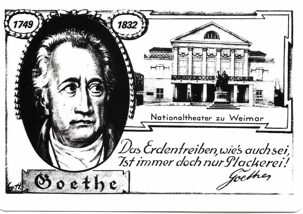Goethe., Verzenden, 1980 tot heden, Ongelopen, Duitsland
