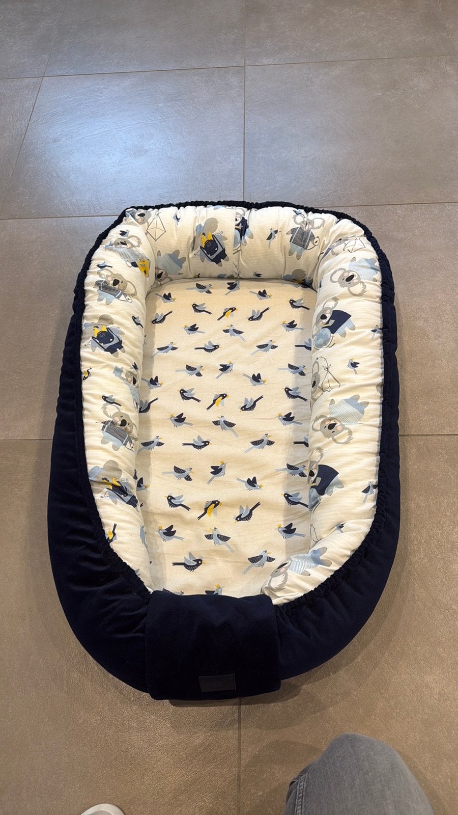 Babynestje La Milou Blauw, Kinderen en Baby's, Babywiegjes en Ledikanten, Ophalen, Zo goed als nieuw, Overige typen