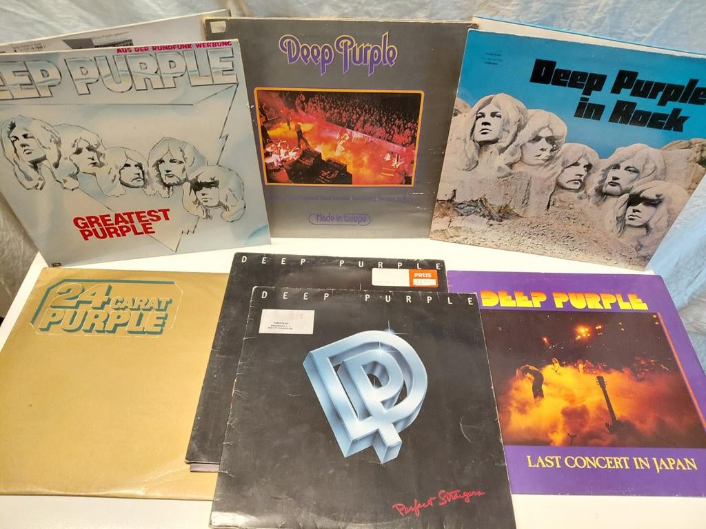 Collectie lp,s Deep Purple 7x, 1 dubbel lp, Cd's en Dvd's, Vinyl | Rock, Ophalen of Verzenden, Zo goed als nieuw, 12 inch, Poprock