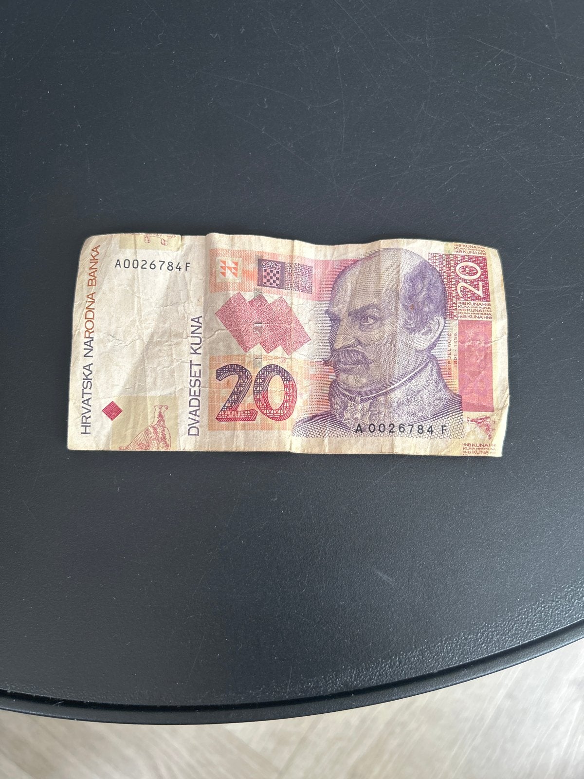 20 Kuna biljet uit Kroatië, Ophalen of Verzenden, Overige landen, Los biljet