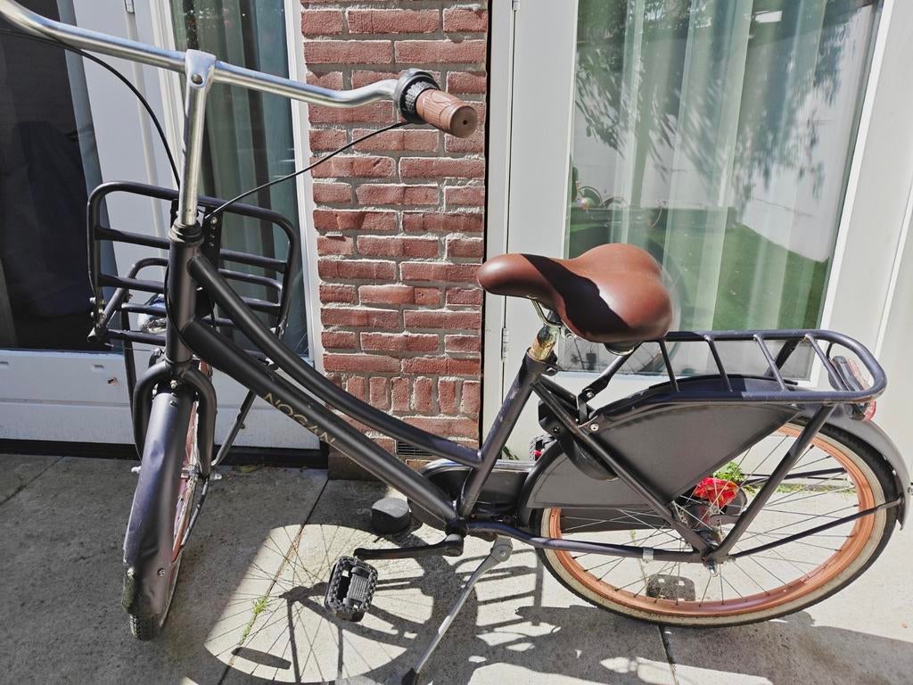 Nogan 24 inch Carrierfiets Transportfiets met Voordrager, Fietsen en Brommers, Fietsen | Dames | Damesfietsen, Gebruikt, Velgrem