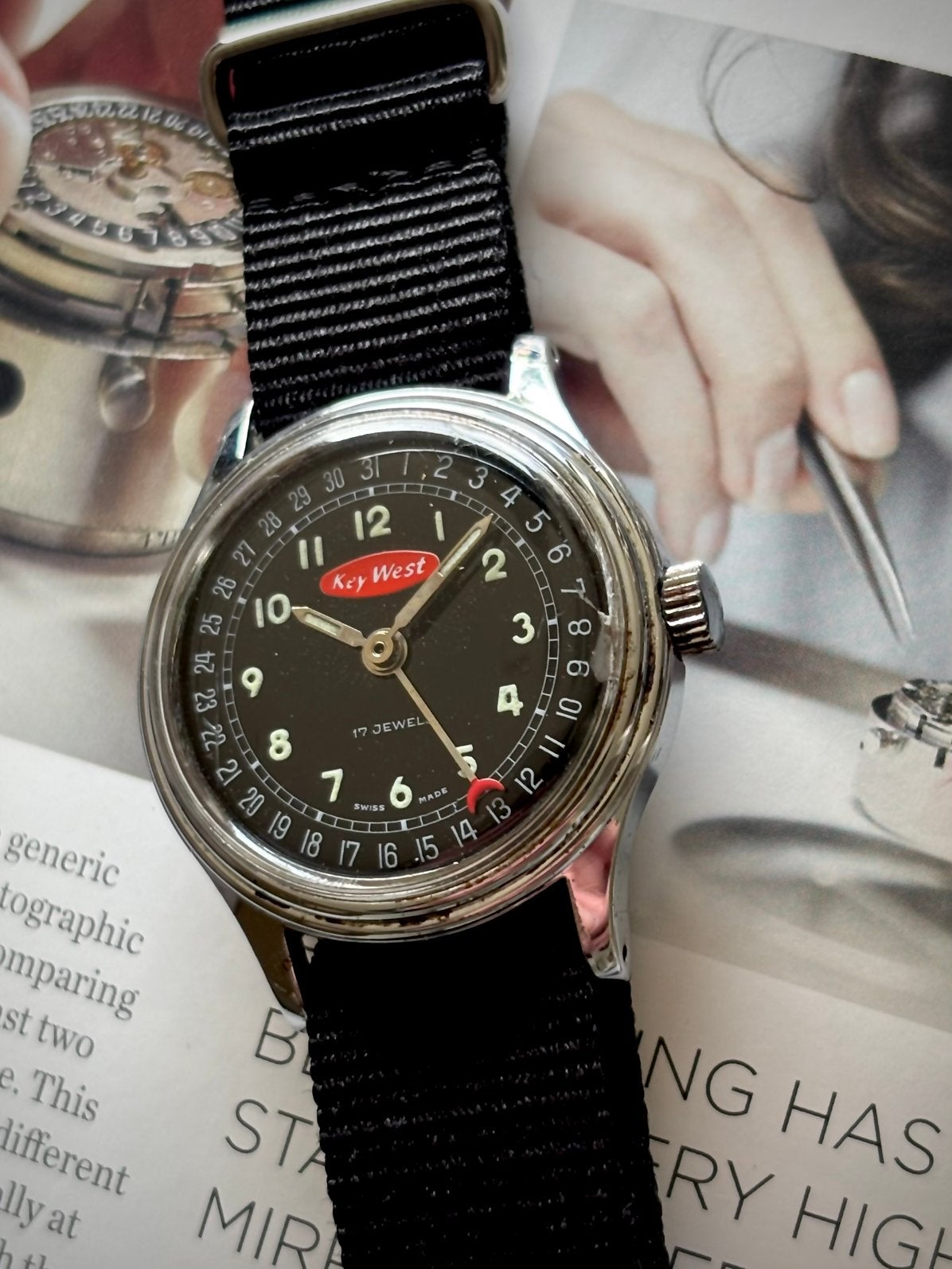 Oris pointer date, Sieraden, Tassen en Uiterlijk, Horloges | Antiek, Overige merken, Staal, 1960 of later, Ophalen of Verzenden