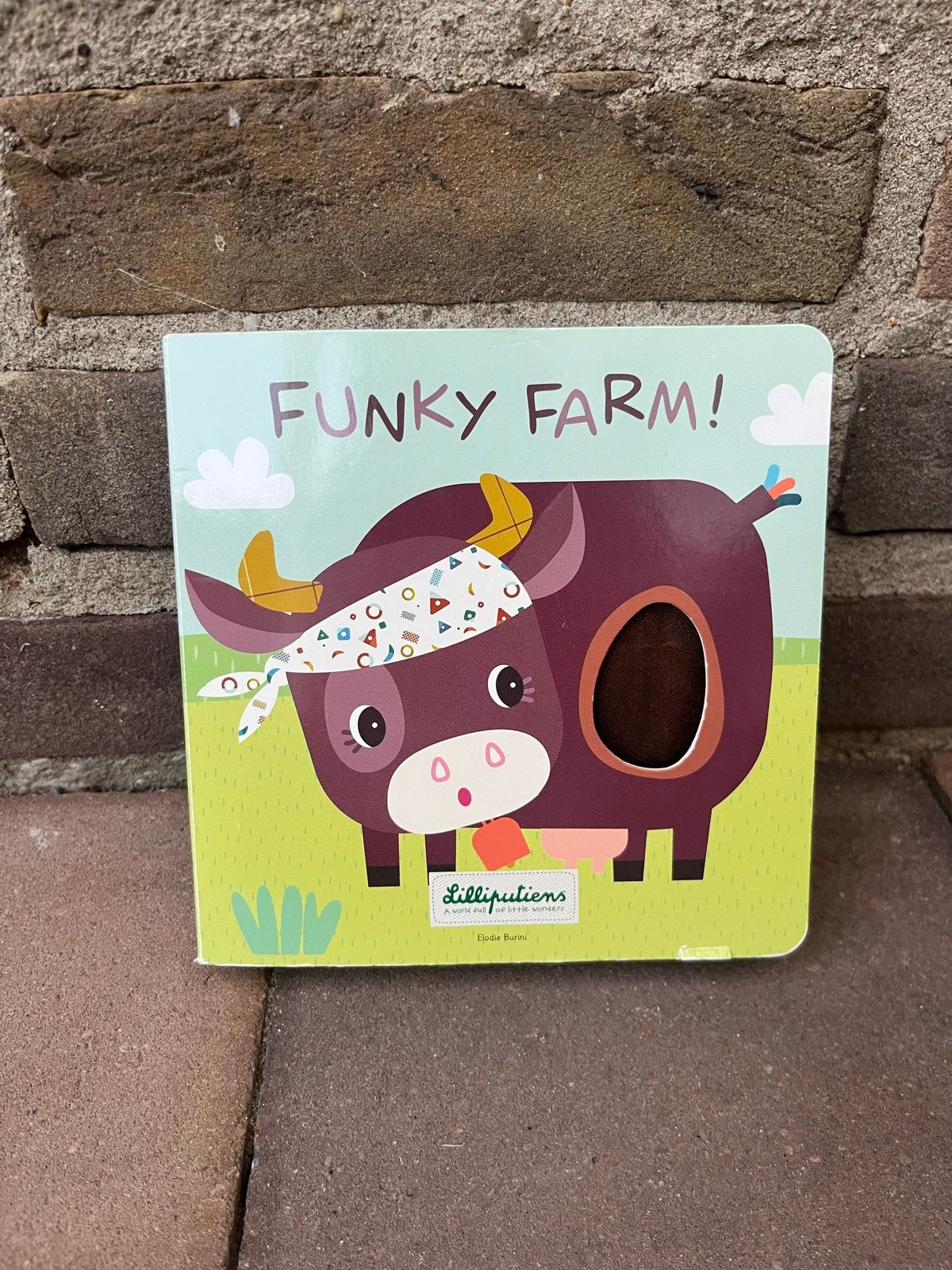 Lilliputiens Funky Farm! Voelboekje voor baby's, Ophalen of Verzenden, Zo goed als nieuw, Uitklap-, Voel- of Ontdekboek, 0 tot 6 maanden