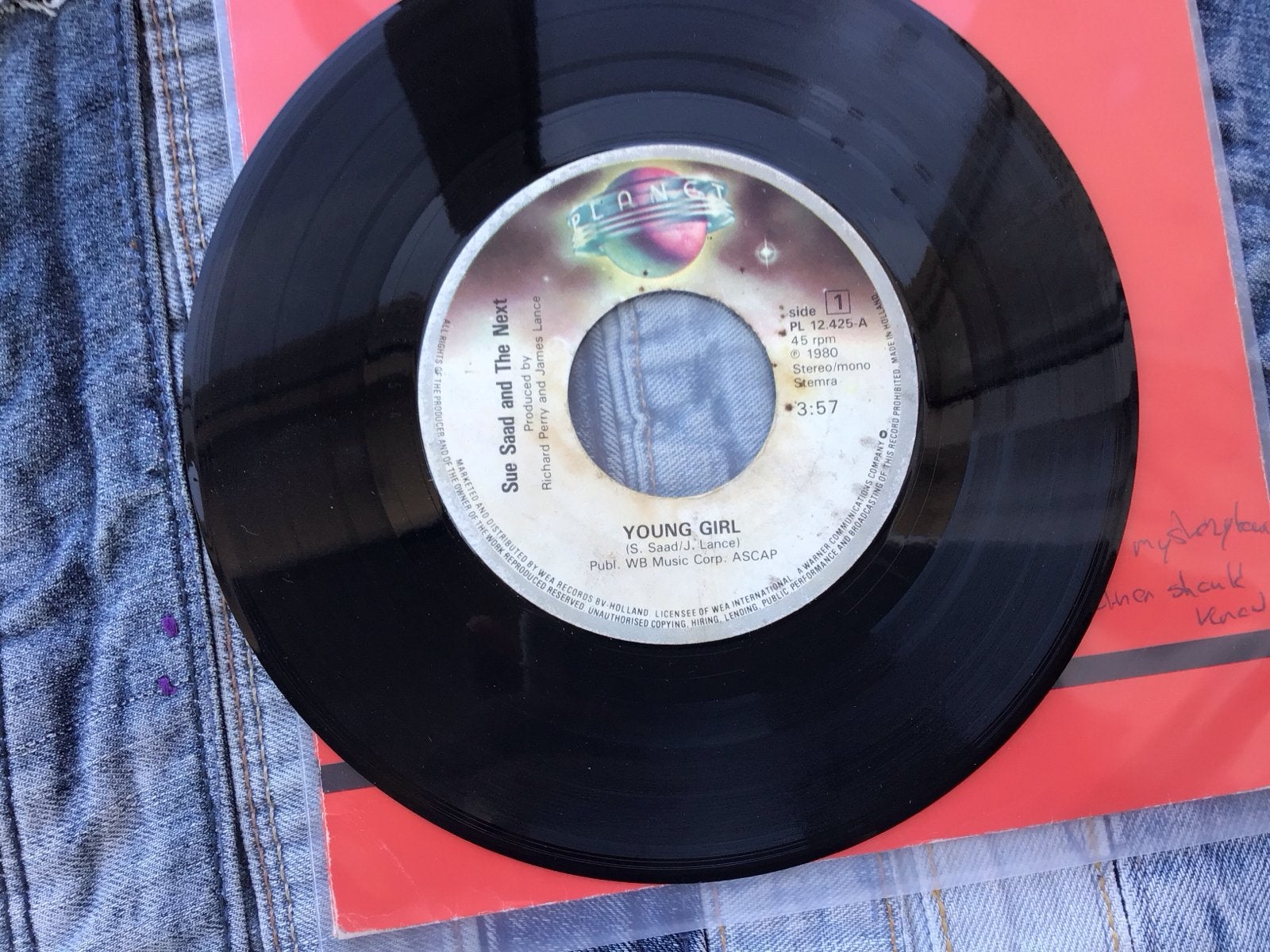 Sue Saad and The Next - Young Girl 7 inch single (1980), Gebruikt, 7 inch, Ophalen of Verzenden, Pop