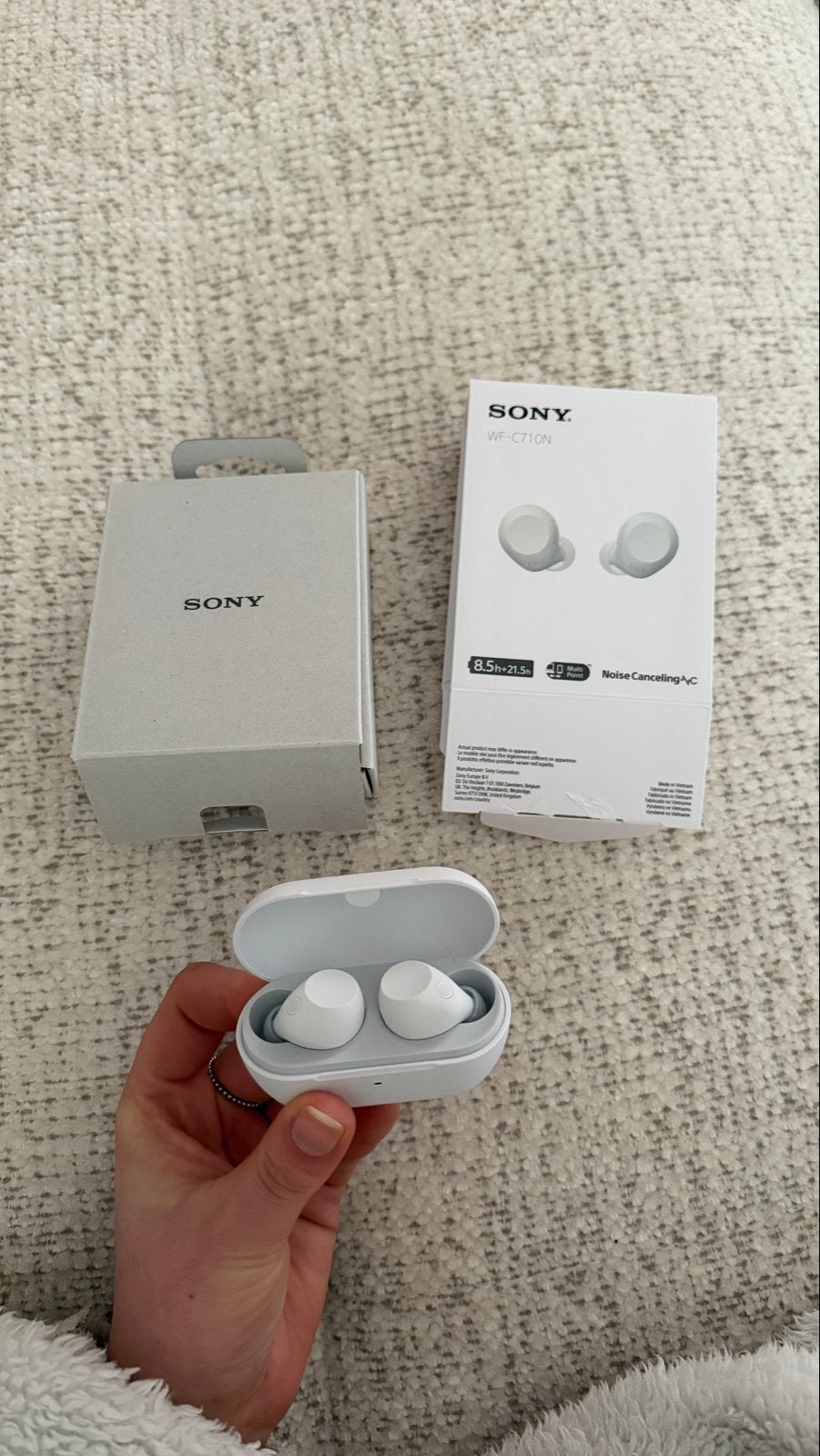 Sony WF-C710N Draadloze In-ear oordopjes Wit, Ophalen, In-ear, Bluetooth, Zo goed als nieuw