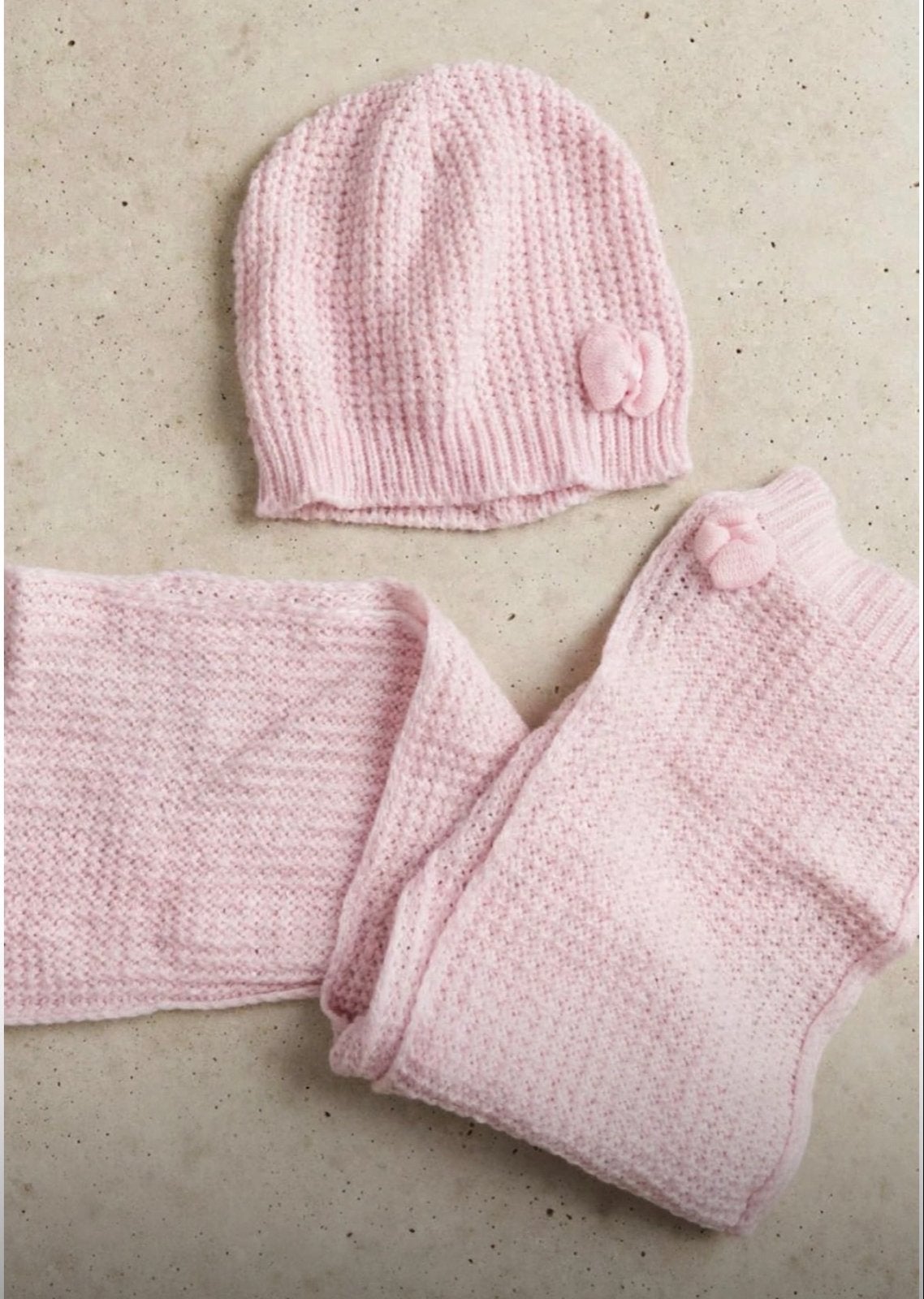 Roze muts en sjaal setje, Ophalen of Verzenden, Zo goed als nieuw, Meisje, Setje