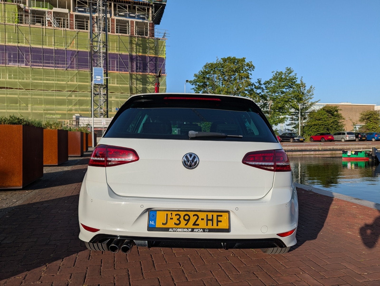 VW Golf 7 1.4 TSI 150pk R-Line Automaat (DSG-7) – Topstaat, Auto's, Stof, 4 cilinders, Wit, Bi-Xenon koplampen