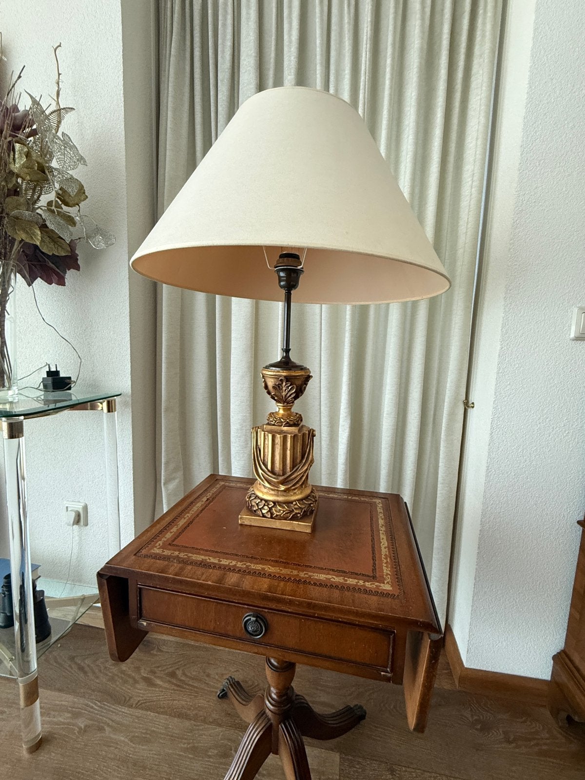 Tafellamp, Lampvoet juliatre design 2x, Huis en Inrichting, Met schakelaar, Overige merken, Goud, Keramiek