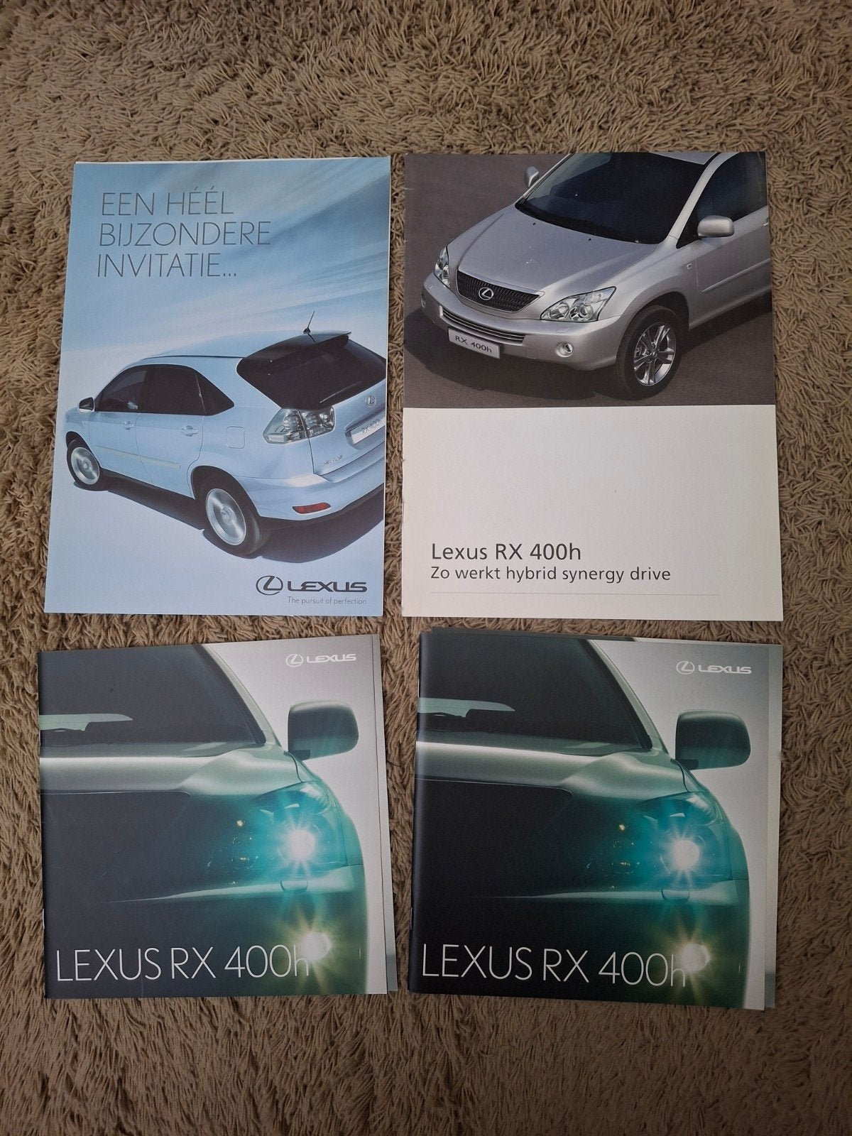 Lot autofolders Lexus RX 400h, Verzenden, Gelezen, Overige merken