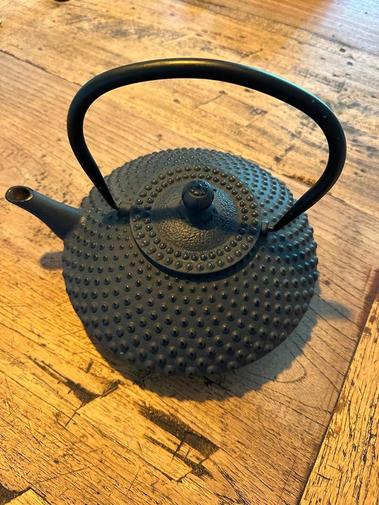 Bredemeijer theepot van gietijzer, Theepot/fluitketel, Gebruikt, Bredemeijer, Ophalen of Verzenden
