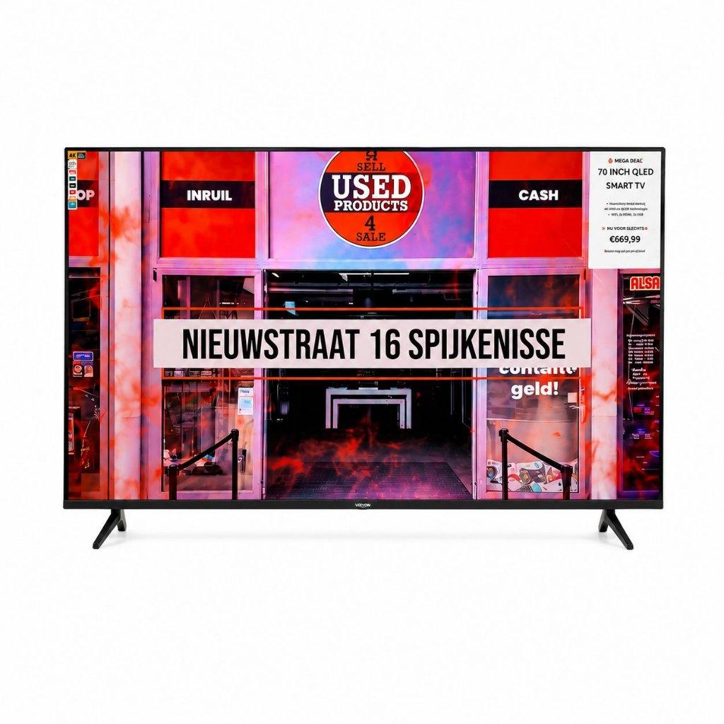 VIZYON 70 inch smart TV QLED 4K Tizen VZ70QEU8110 | NIEUW, ., Nieuw, Ophalen of Verzenden, .