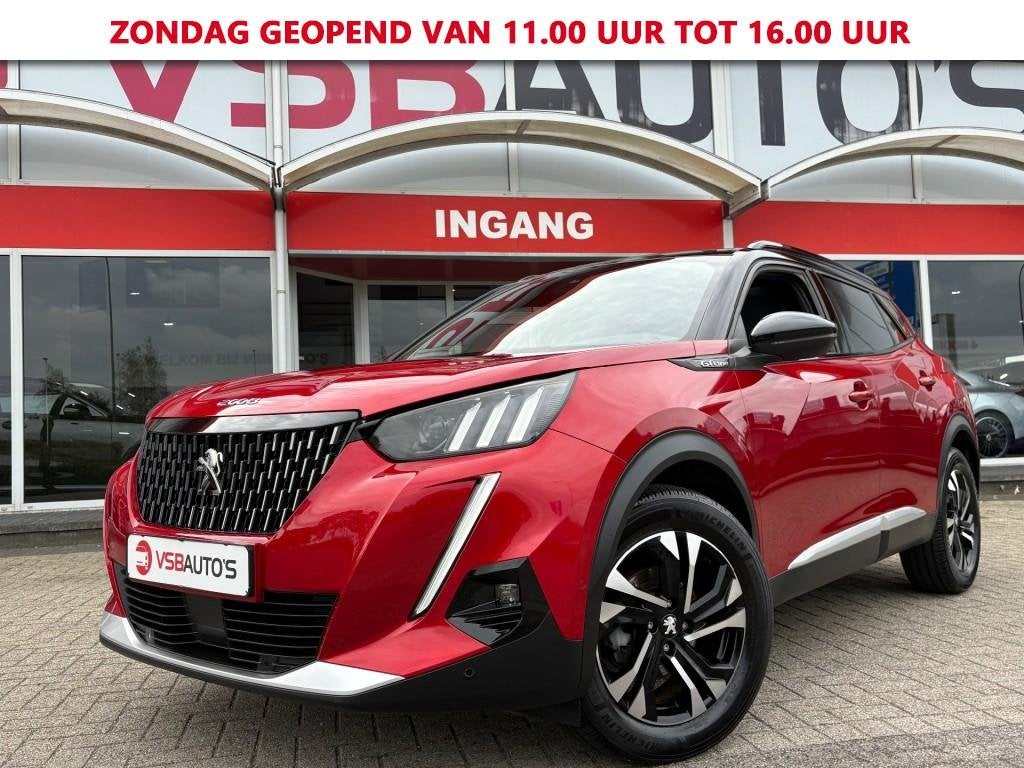 Peugeot 2008 1.2 PURETECH 130PK AUT. GT-LINE PANO-DAK NAVI C, Auto's, Automaat, Gebruikt, Huisgarantie, 1199 cc