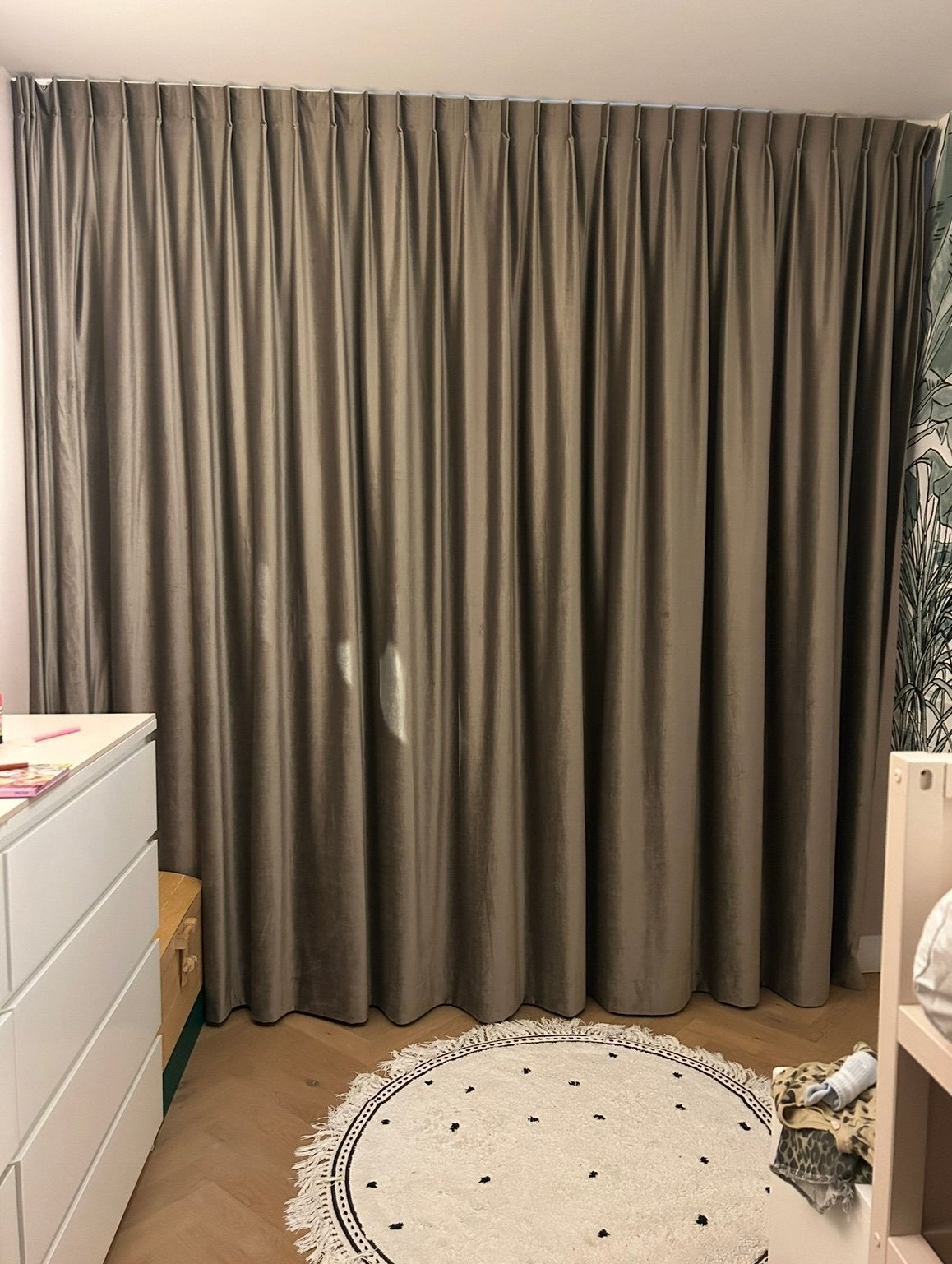 DOT SHOP / gordijnen (taupe), Huis en Inrichting, Ophalen, Gebruikt, Overige merken, Bruin