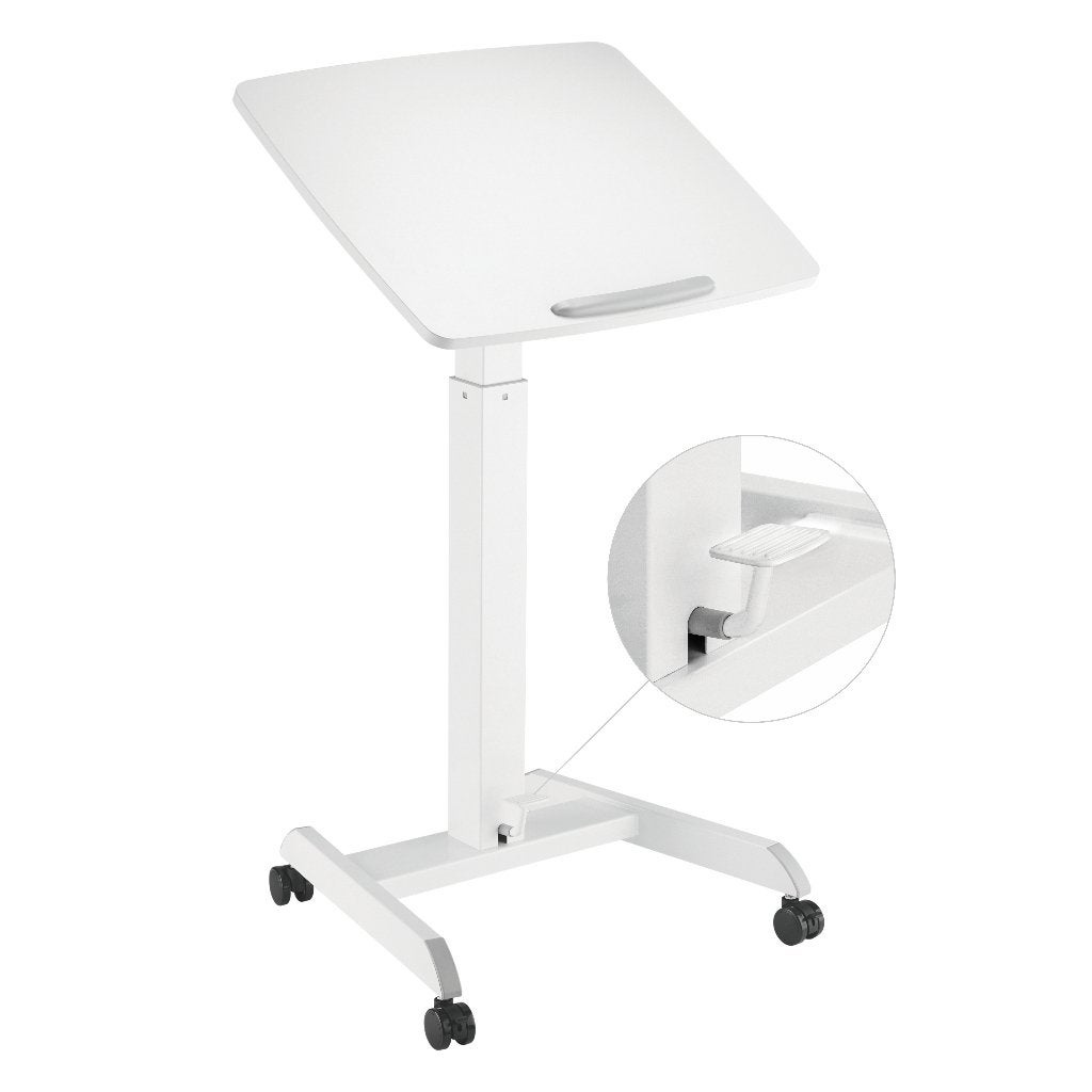 hoogte verstelbaar mobiel tafeltje, Huis en Inrichting, Bureaus, Ophalen, Metaal, 62 cm, 50 cm