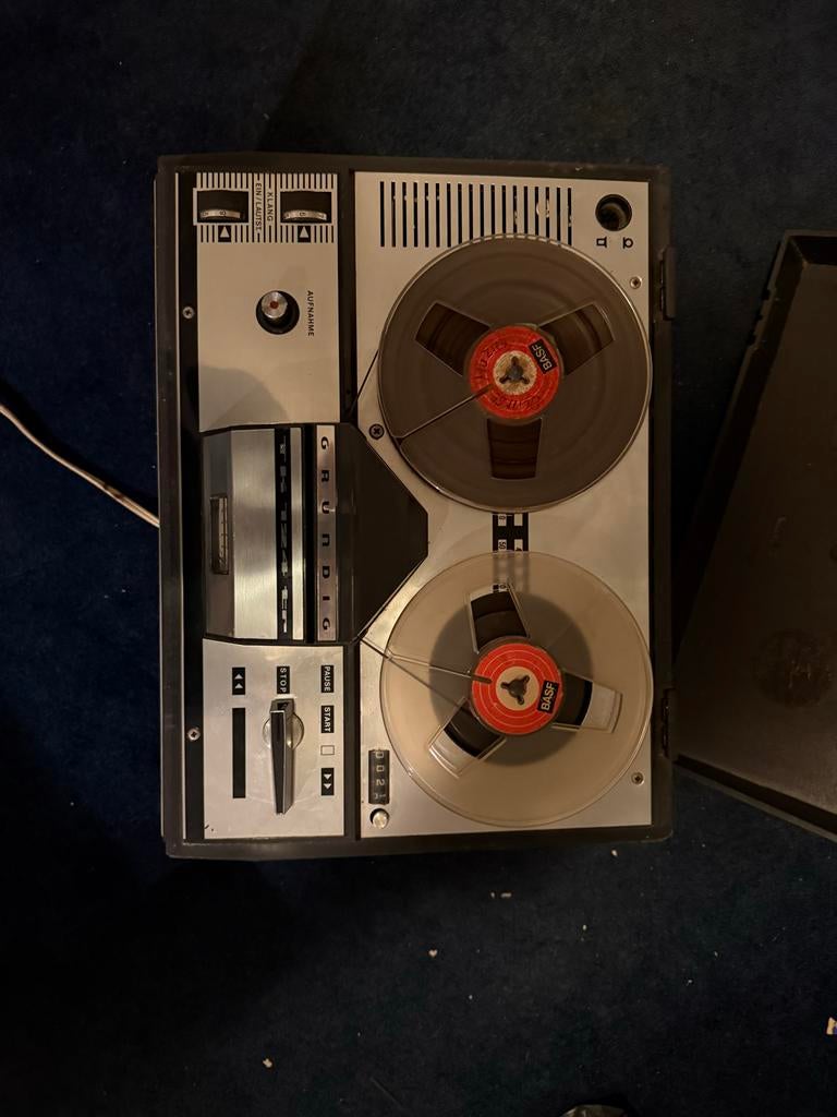 Vintage Grundig TK 124 TR Spoelenrecorder - Compleet, Ophalen of Verzenden, Bandrecorder, Met banden