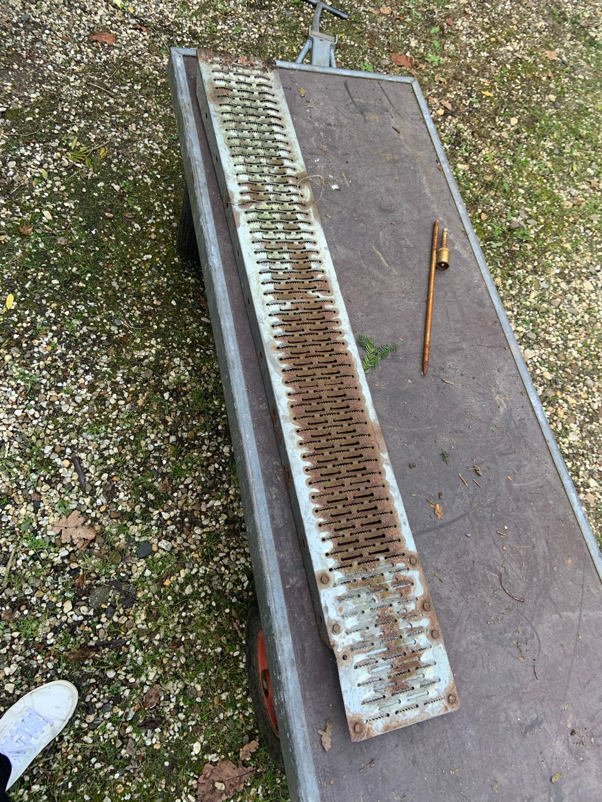 2 stuks rijplaten 164,5x22,5 cm, Ophalen, Gebruikt