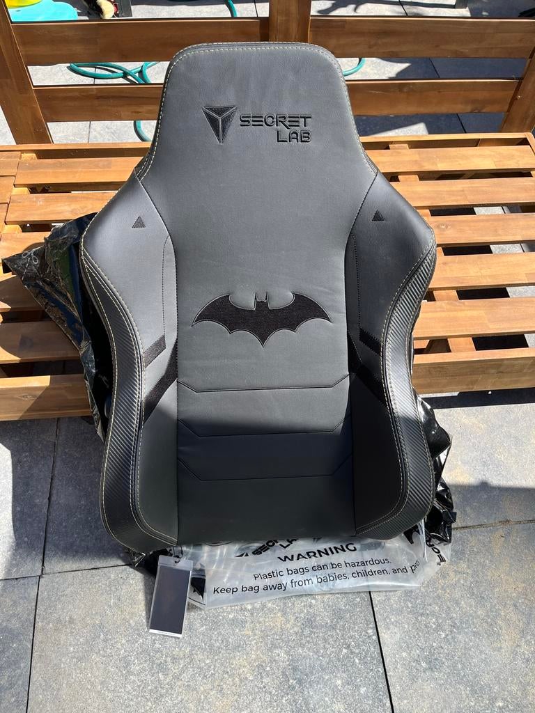 Secretlab Dark Night, Batman, Gaming Chair, zitting gedeelte, Ophalen, Zwart, Zo goed als nieuw, Gaming bureaustoel
