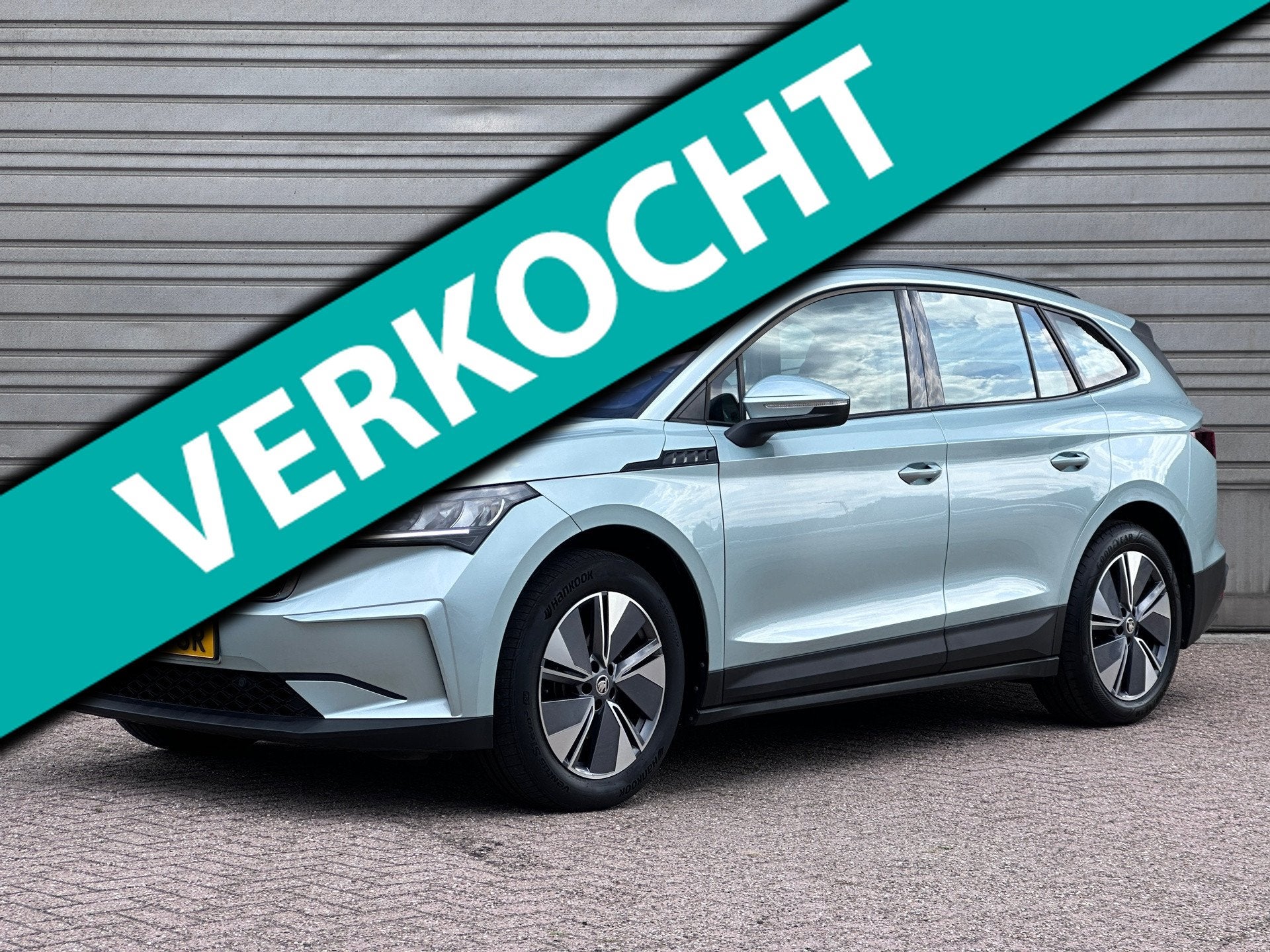 Skoda Enyaq iV 60|SOH 91%|Leder|Adaptive Cruise|Trekhaak|Sto, Auto's, Automaat, Achterwielaandrijving, Gebruikt, 1865 kg