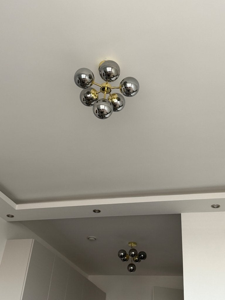 Made Plafond lamp, Ophalen, Zo goed als nieuw, Glas, Overige fittingen