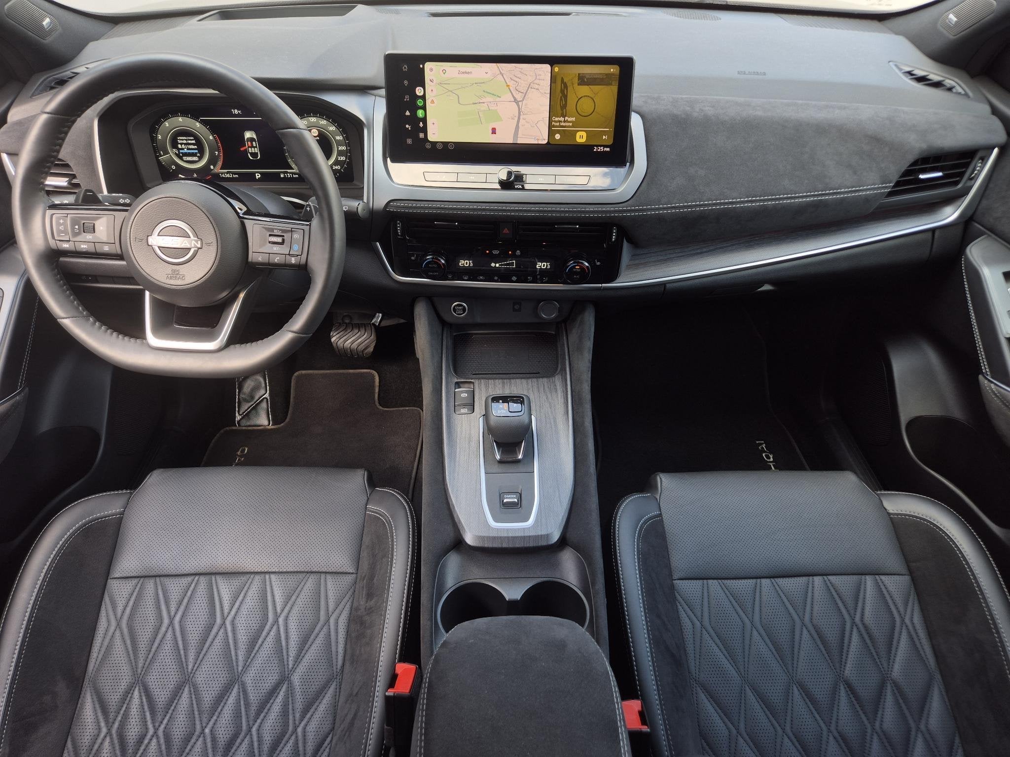 Nissan Qashqai 1.3 MHEV Xtronic Tekna Plus / Fabrieksgaranti, Automatische klimaatregeling, Euro 6, 4 cilinders, Wit