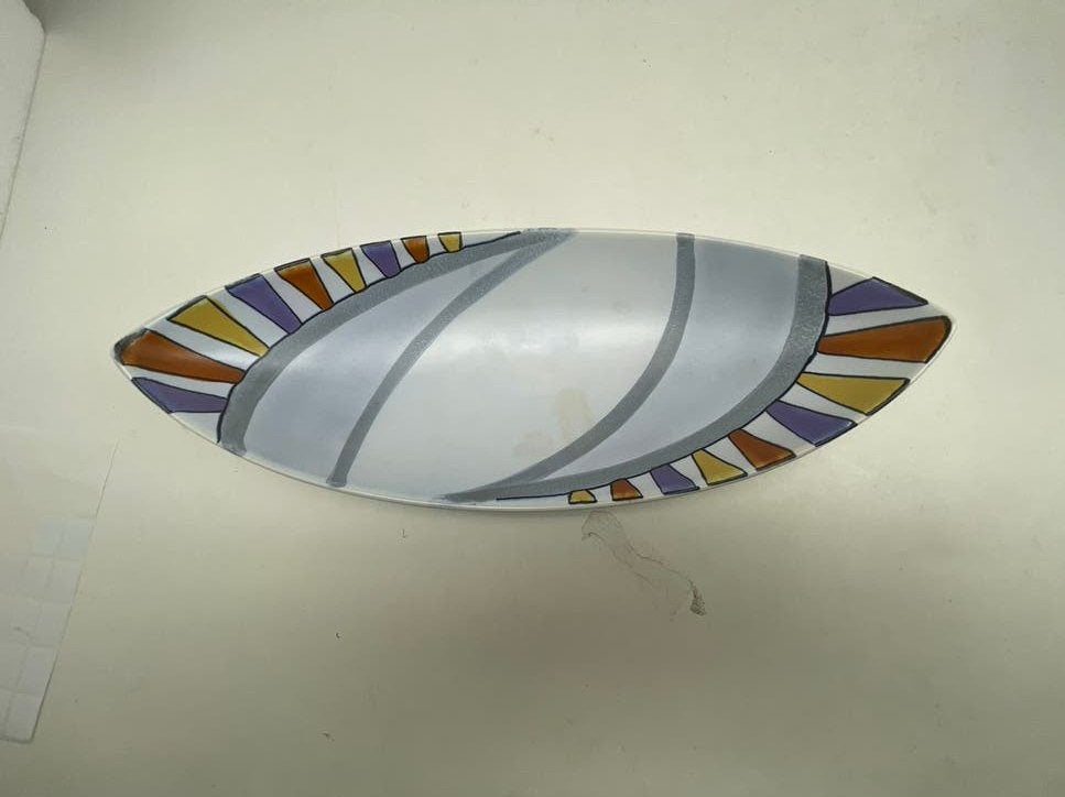 Flora Gouda Holland Athene Schaal - Handgeschilderd, Antiek en Kunst, Ophalen of Verzenden