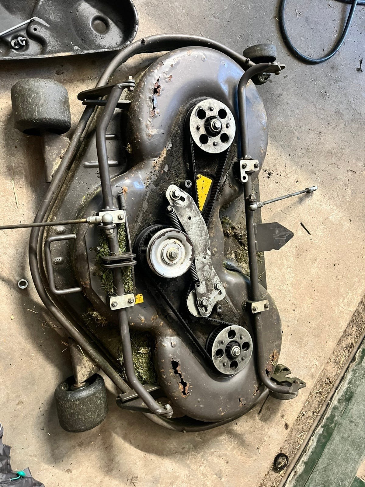 Gezocht Verrot Husqvarna maaidek 103cm, Ophalen, Gebruikt, 50 cm of meer