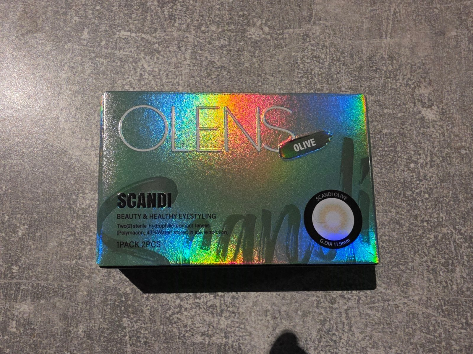 k-beauty Olens Scandi Olive contactlenzen -2.50, Olens, Nieuw, Ophalen of Verzenden, Onbekend