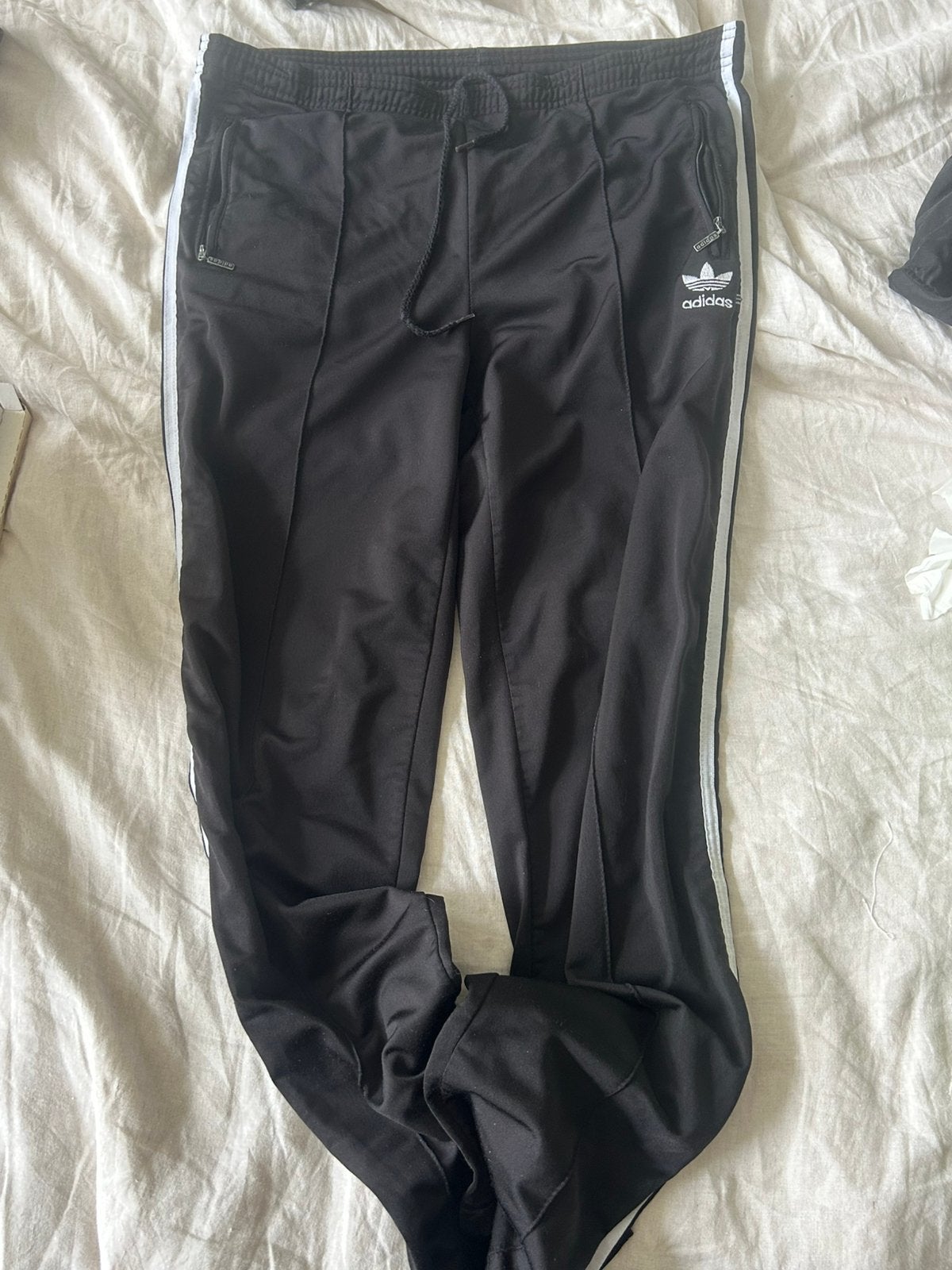 Vintage Adidas Trainingsbroek Trackpants Zwart, Ophalen of Verzenden, Gedragen, Zwart