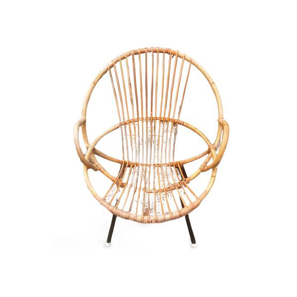 Vintage rotan stoel jaren 60, Ophalen