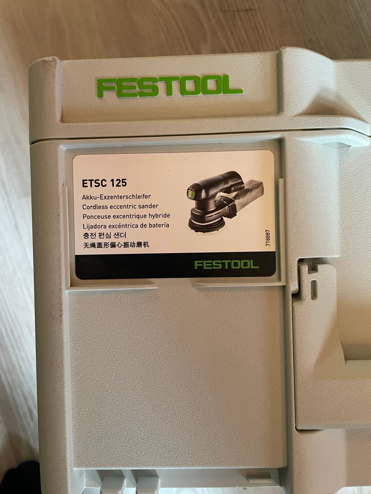 Festool ETSC 125 Accu-Excenterschuurmachine, Ophalen, Gebruikt, Minder dan 600 watt, Excentrische schuurmachine